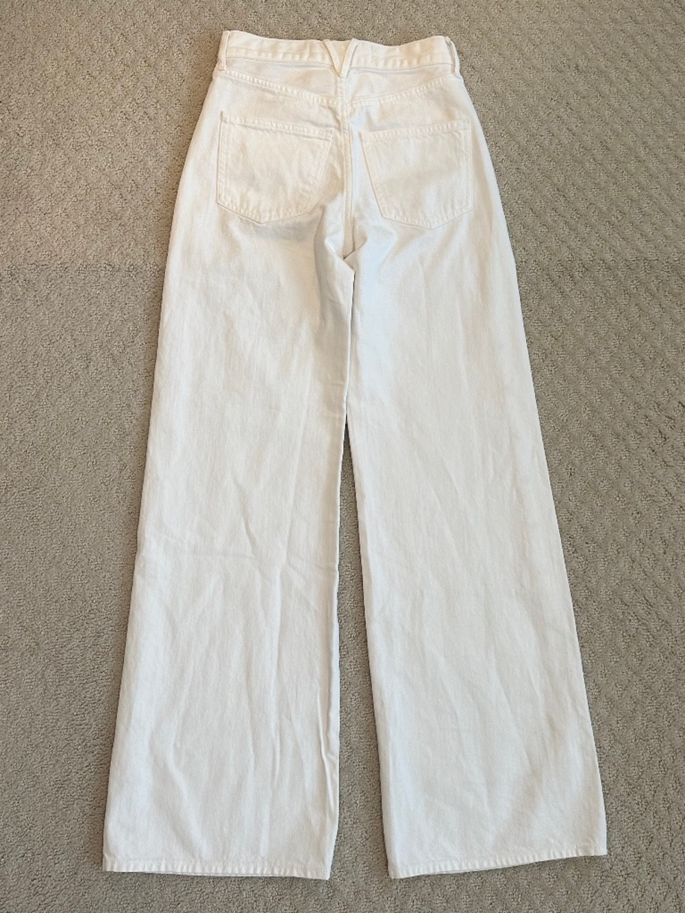 Veronica Beard Taylor High-Rise Wide Leg Studded Statement Jeans White 23 Casual - Picture 7 of 14